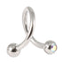 Steel Double Jewelled Spiral 1.6mm