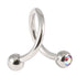 Steel Double Jewelled Spiral 1.6mm