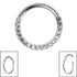 Titanium Pyramid Eternity Clicker Ring 