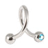 Steel Double Jewelled Spiral 1.6mm