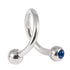 Steel Double Jewelled Spiral 1.6mm