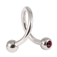 Steel Double Jewelled Spiral 1.6mm
