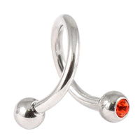 Steel Double Jewelled Spiral 1.6mm