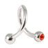 Steel Double Jewelled Spiral 1.6mm