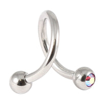 Steel Double Jewelled Spiral 1.6mm