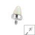 Titanium Bezel Set Synth Opal Cone for Internal Thread shafts in 1.2mm