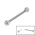 Titanium Threadless Micro Barbell 1.2mm