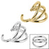 Titanium Triple Band Hinged Clicker Ring