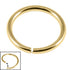 Gold Steel Continuous Twist Rings