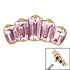 Titanium Five Jewelled Art Deco Baguette Fan for Internal Thread shafts in 1.2mm