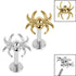 Titanium Internally Threaded Labrets 1.2mm - Titanium Spider