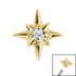 Steel Jewelled 8 point Star for Internal Thread shafts in 1.2mm