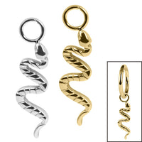 Titanium Charm - Snake