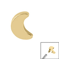 Titanium Crescent Moon for Internal Thread shafts in 1.2mm