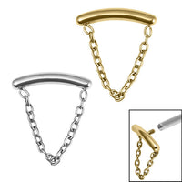 Titanium Single Loop Chain Drop for Internal Thread shafts in 1.2mm