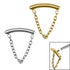 Titanium Single Loop Chain Drop for Internal Thread shafts in 1.2mm