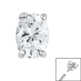 Steel Claw Set Jewelled Oval for Internal Thread shafts in 1.2mm