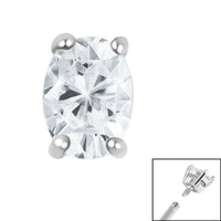 Steel Claw Set Jewelled Oval for Internal Thread shafts in 1.2mm