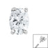 Steel Claw Set Jewelled Oval for Internal Thread shafts in 1.2mm