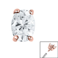 Steel Claw Set Jewelled Oval for Internal Thread shafts in 1.2mm