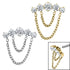 Titanium Double Chain Floating 5 Jewelled Curve for Internal Thread shafts in 1.2mm