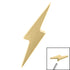 Steel Lightning Bolt for Internal Thread shafts in 1.2mm
