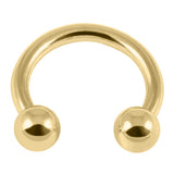 Gold Steel Circular Barbells (CBB) (Horseshoes)