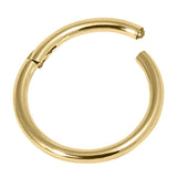 Gold Steel Hinged Clicker Ring
