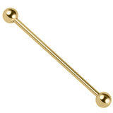 Gold Titanium Industrial Scaffold Barbell 1.6mm