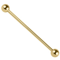 Gold Titanium Industrial Scaffold Barbell 1.6mm