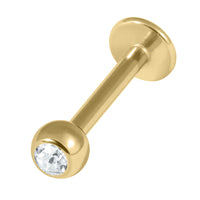 Gold Titanium Jewelled Labret
