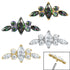 Titanium Claw Set Jewelled Tiara for Internal Thread shafts in 1.2mm