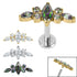 Titanium Internally Threaded Labrets 1.2mm - Titanium Claw Set Jewelled Tiara