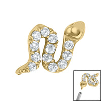 Steel Claw Set Jewelled Snake for Internal Thread shafts in 1.2mm