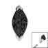 Steel Single Marquise Jewel for Internal Thread shafts in 1.2mm