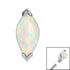Steel Single Marquise Opal for Internal Thread shafts in 1.2mm