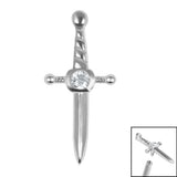 Steel Mini Jewelled Dagger for Internal Thread shafts in 1.2mm