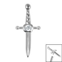 Steel Mini Jewelled Dagger for Internal Thread shafts in 1.2mm