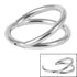 Steel Double Band Hinged Clicker Ring