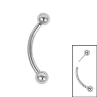 Titanium Threadless Micro Curved Barbell 1.2mm
