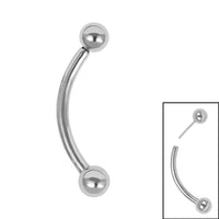 Titanium Threadless Micro Curved Barbell 1.2mm