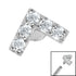 Steel Jewelled Chevron for Internal Thread shafts in 1.2mm