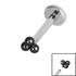 Titanium Internally Threaded Labrets 1.2mm - Titanium Asia Trinity
