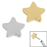 Titanium Threadless (Bend fit) Titanium Star