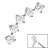 Titanium Floating 5 Jewel Curve for Internal Thread shafts in 1.2mm