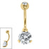 Belly Bar - Sophisticate - Steel Claw Set Double Jewel