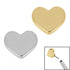 Titanium Threadless (Bend fit) Titanium Heart