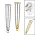 Titanium Jewelled bar with triple Chain for Internal Thread shafts in 1.2mm