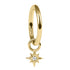 Steel Hinged Clicker Ring with Steel 8 Point Jewelled Star Charm