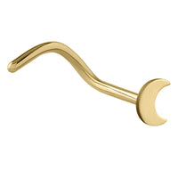 Steel Half Moon Nose Stud